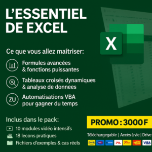 📊 L’Essentiel de Excel – Maîtrisez Excel comme un Pro !